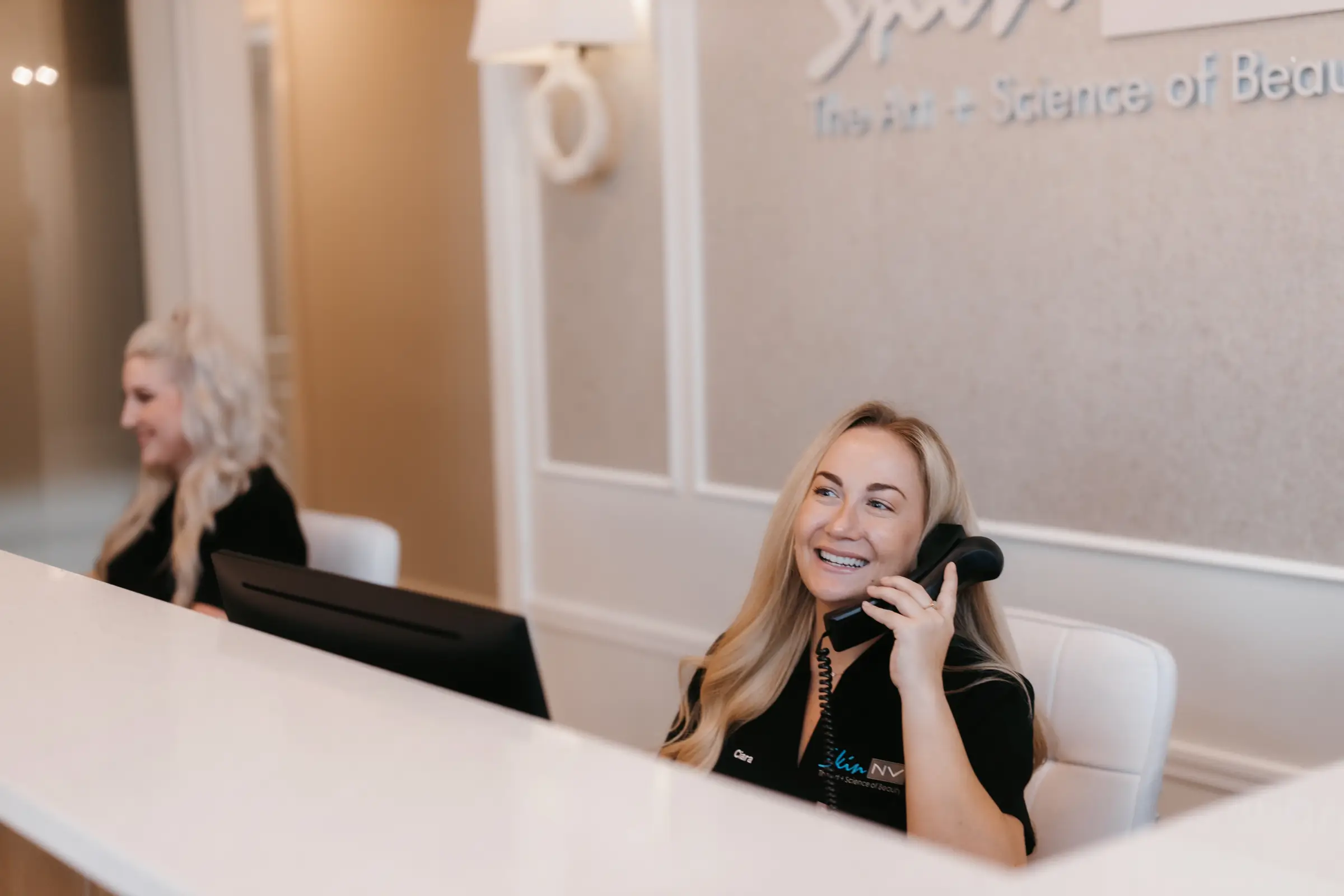 Team at Front Desk of Skin NV